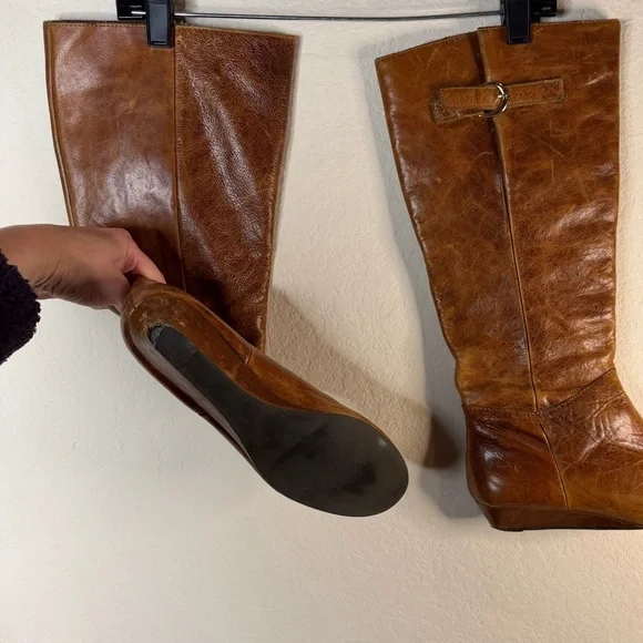 Steve Madden Leather Riding Boots Sz 8 - Picture 4 of 6